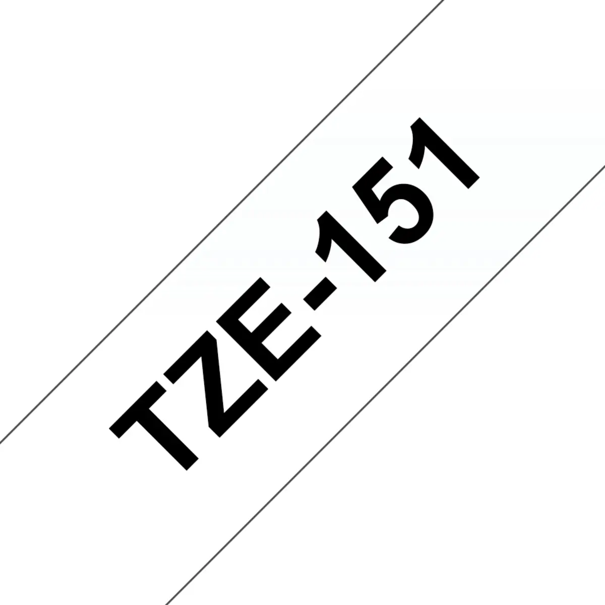 Bredher bandcassette TZE151 24mmx8m black to colorlos for P-touch