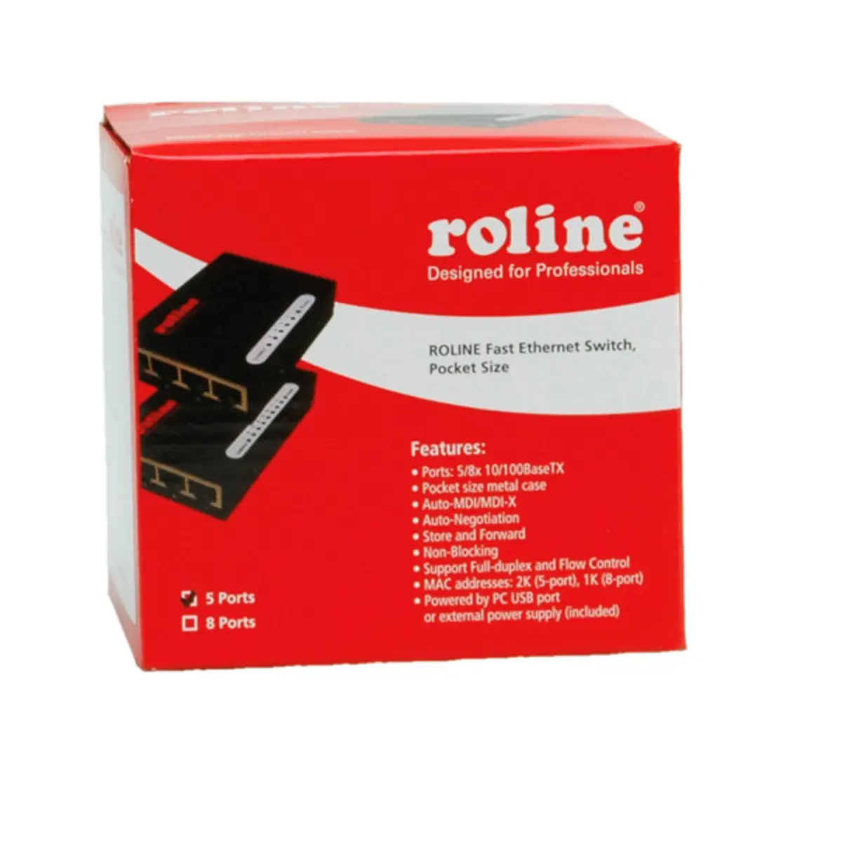 Fast Ethernet Switch Pocket 5xRJ-45