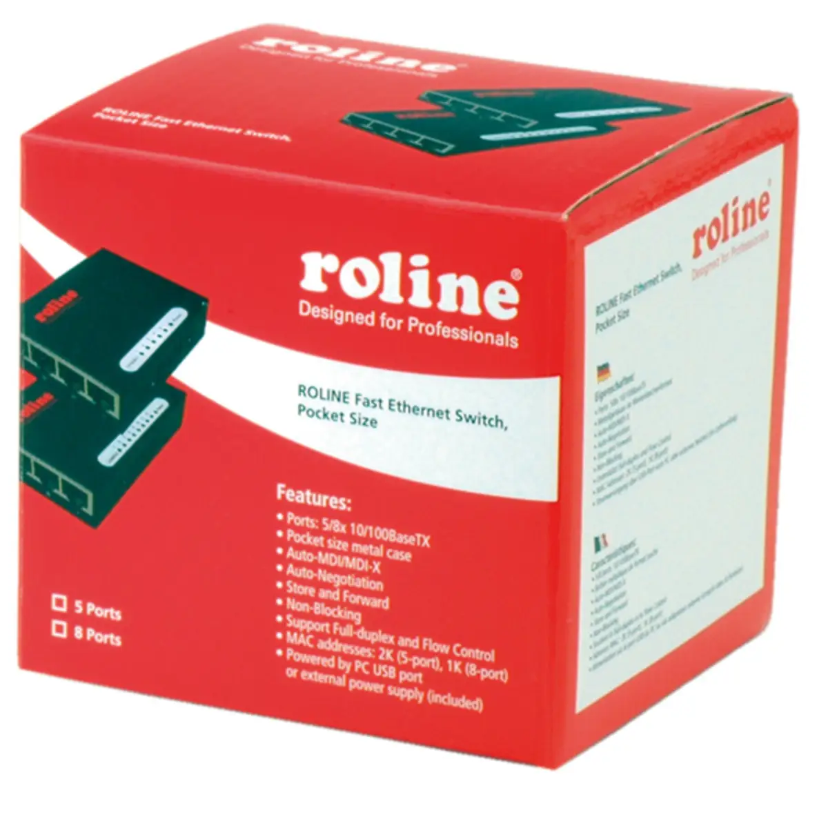 Fast Ethernet Switch Pocket 5xRJ-45