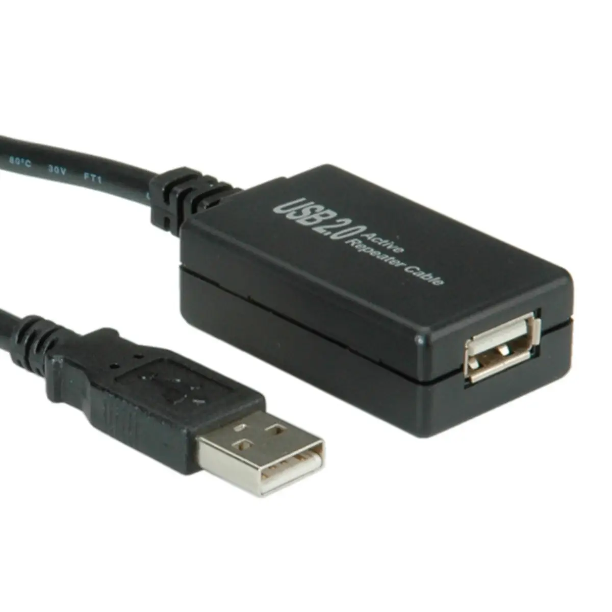 USB2.0 extensionscable plug A/socket A active 12m