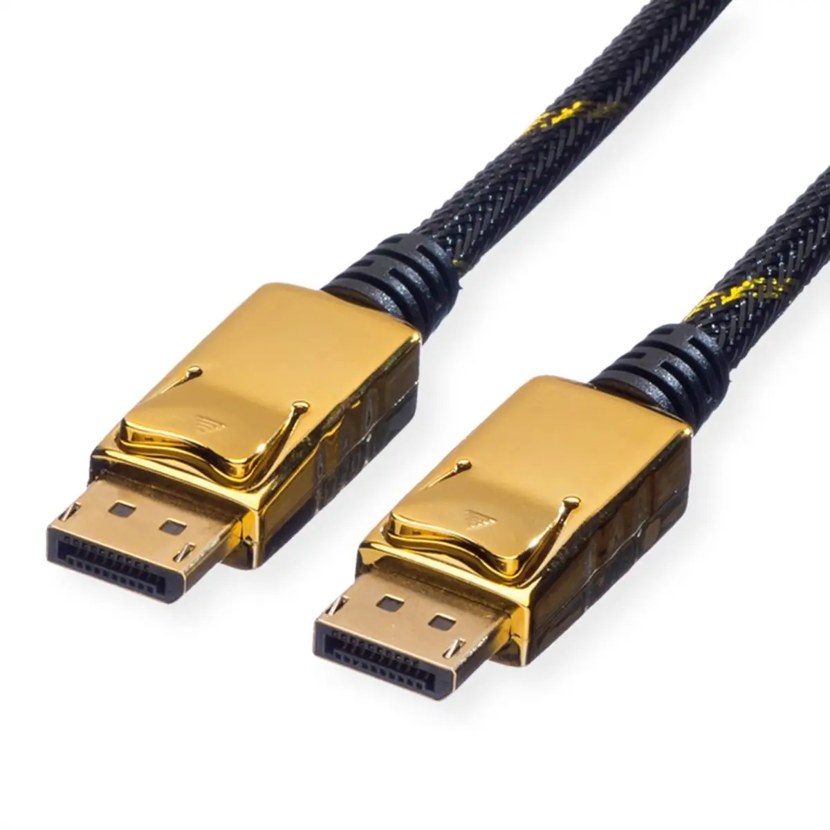 DisplayPort Kabel DisplayPort/DisplayPort Stecker/Stecker Schwarz/gold 2m