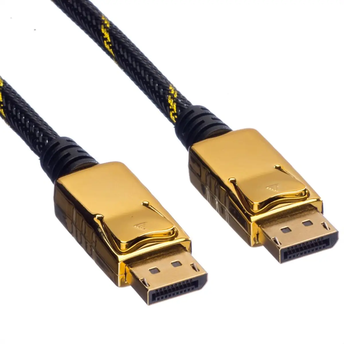 DisplayPort Kabel DisplayPort/DisplayPort Stecker/Stecker Schwarz/gold 2m