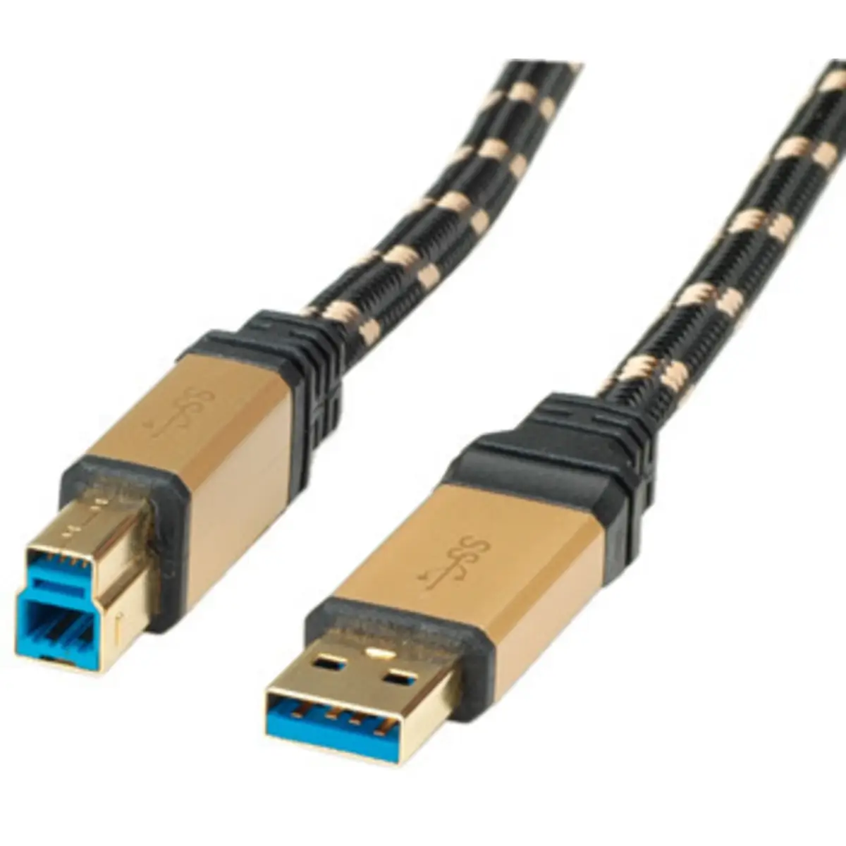 Gold USB 3.0 Kabel Stecker A/Stecker B, 1,8m