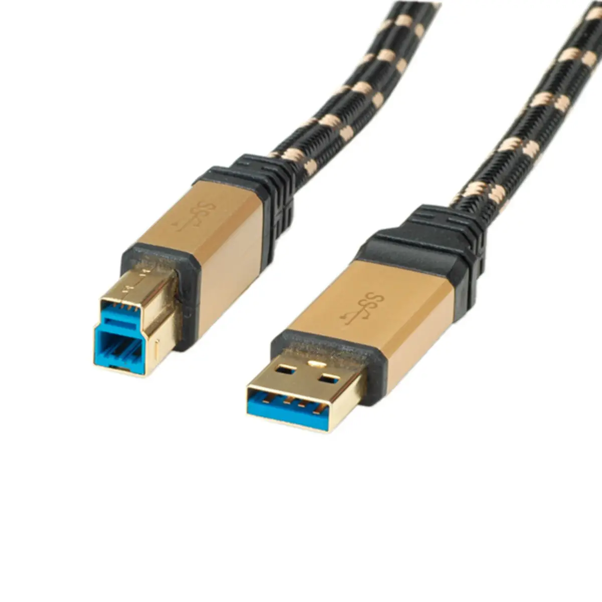 Gold USB 3.0 Kabel Stecker A/Stecker B, 1,8m