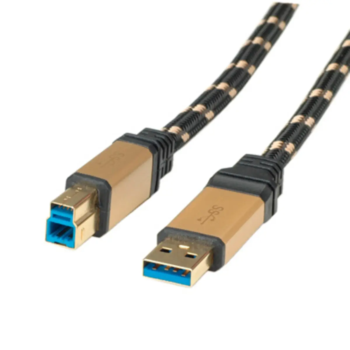 Gold USB 3.0 Kabel Stecker A/Stecker B, 1,8m