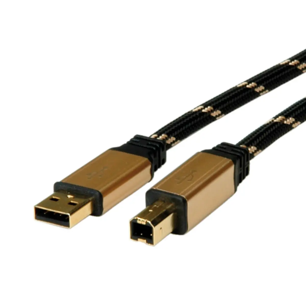 USB 2.0 Verbindungskabel Stecker A/Stecker B vergoldet 3m