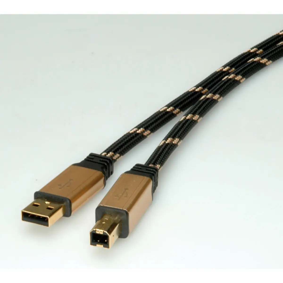 USB 2.0 Verbindungskabel Stecker A/Stecker B vergoldet 3m