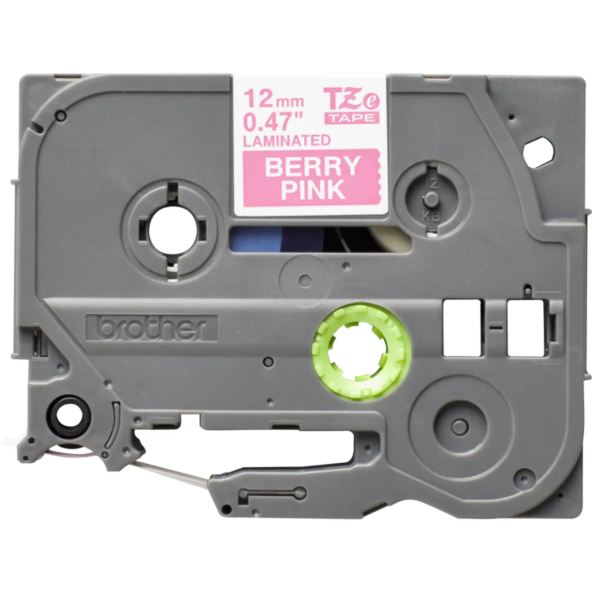Schriftband TZe-MQP35 12mmx5m weiss auf pink