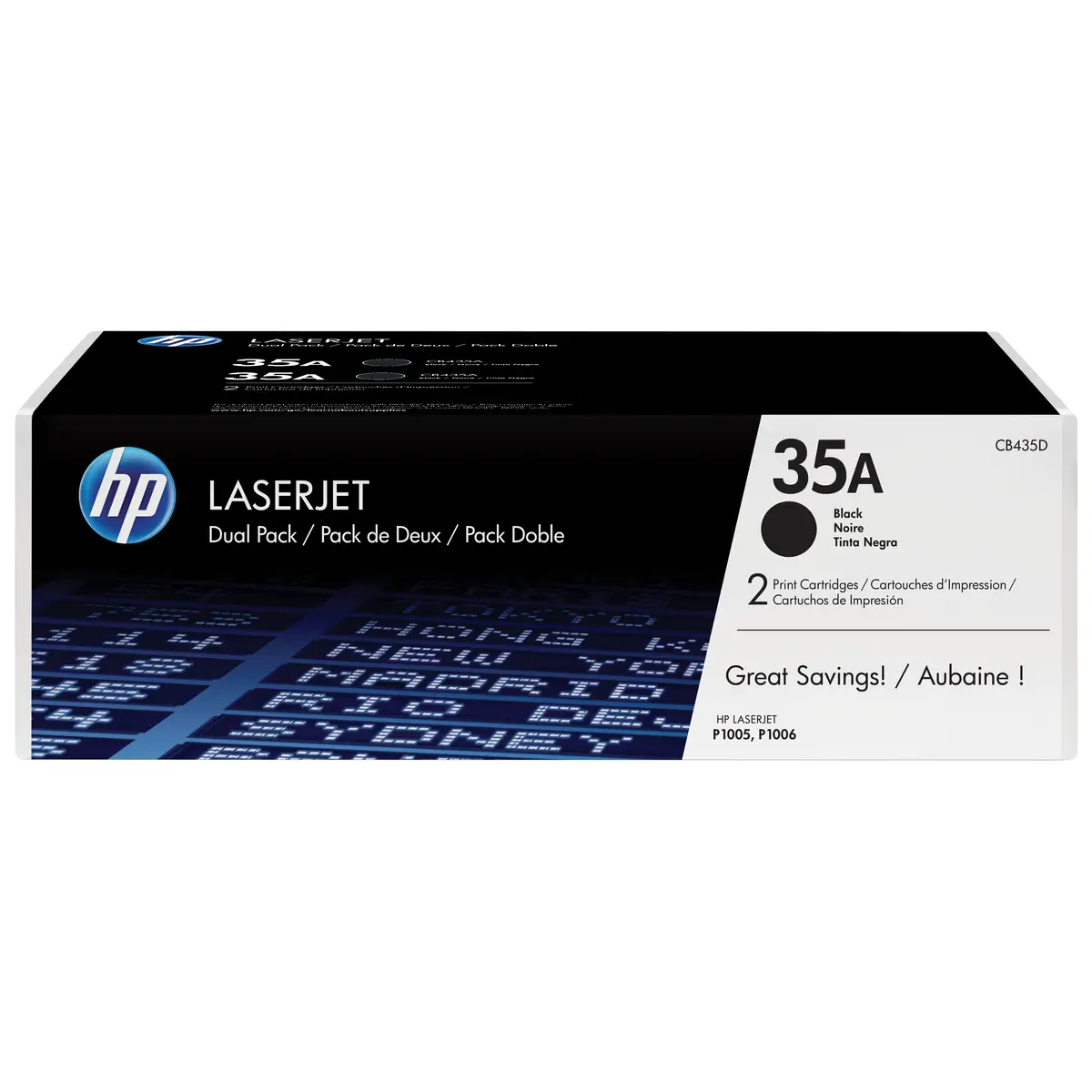 Toner CB435AD ca. je 1500 Seiten schwarz Twinpack