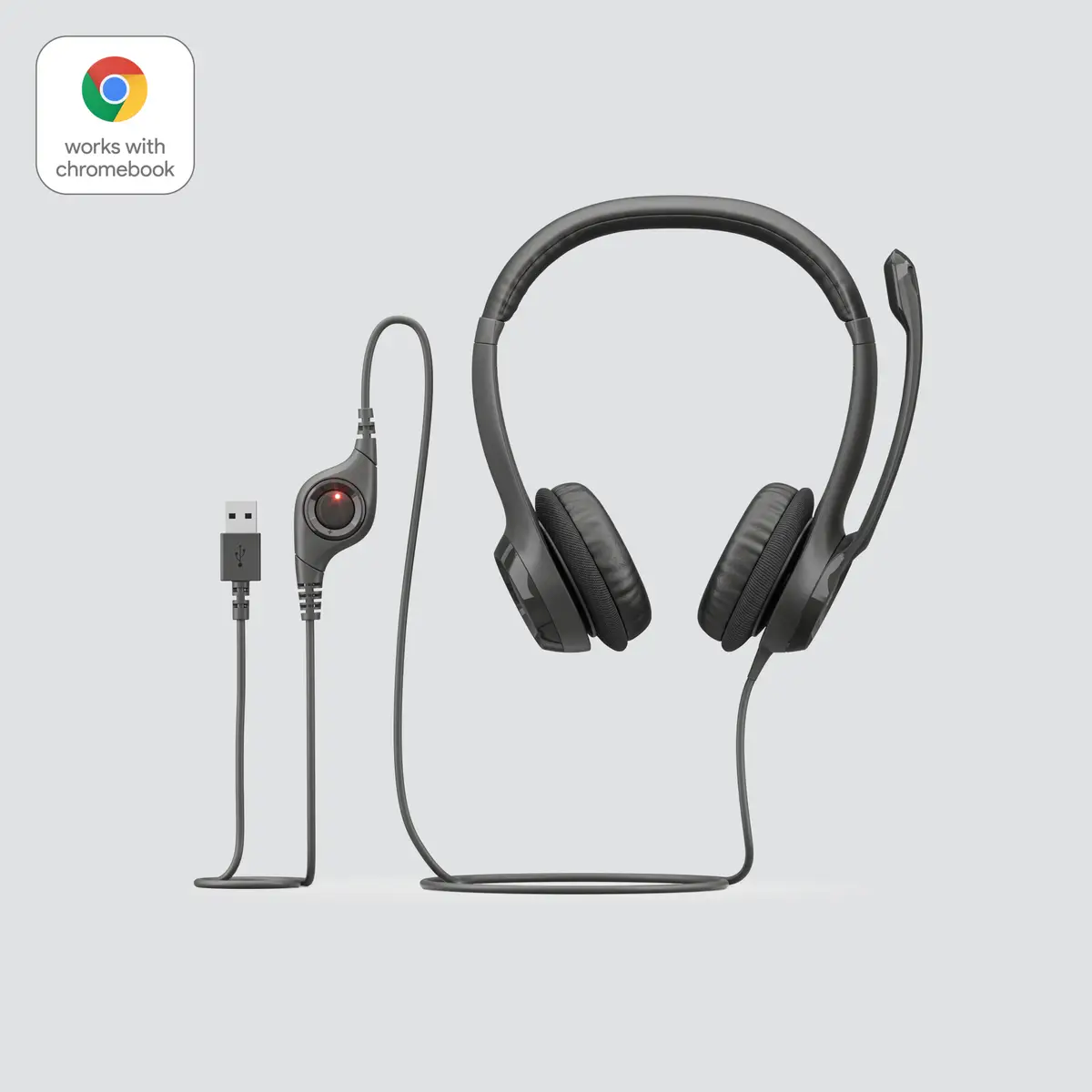 H390 USB Stereo Headset 2,8m, schwarz