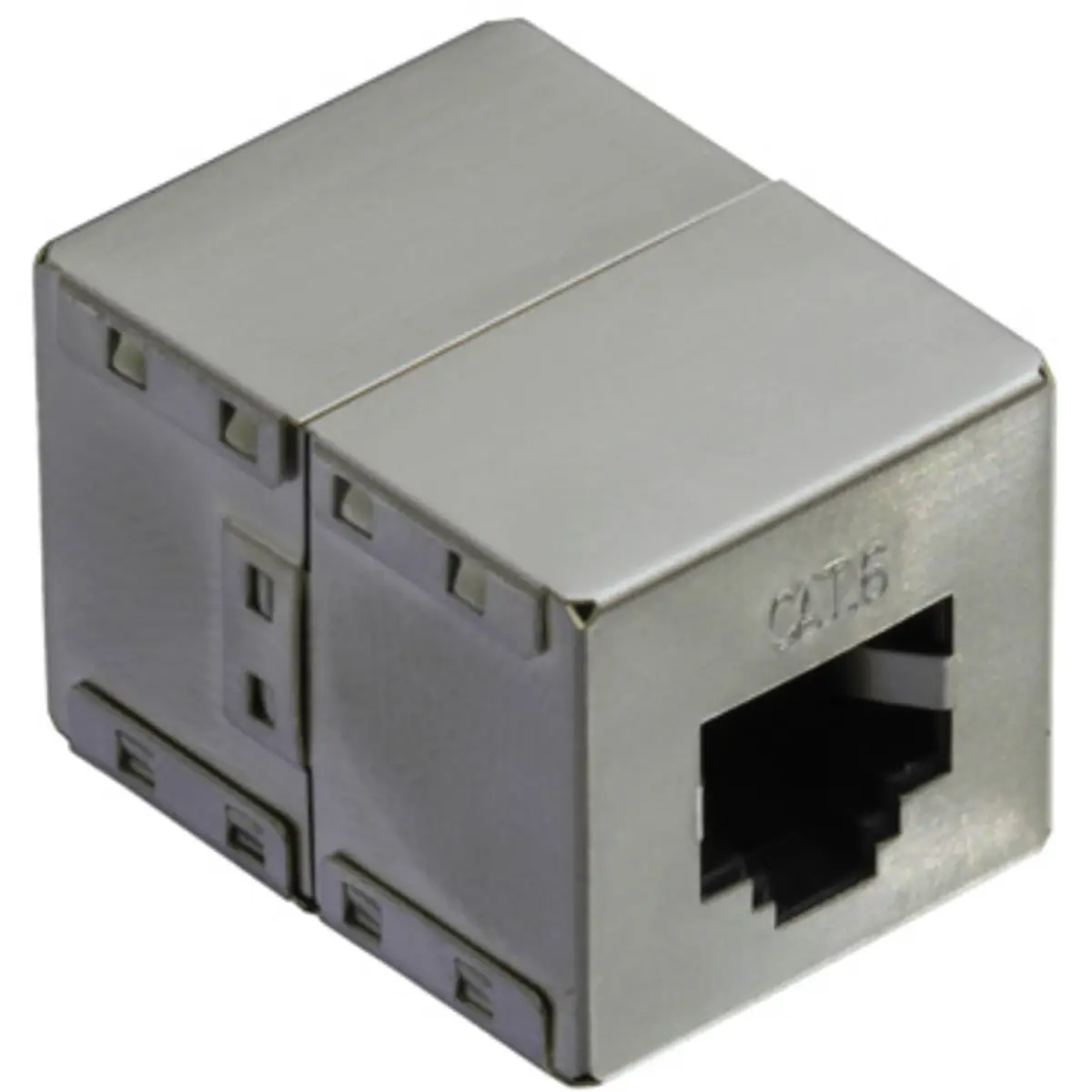 RJ-45 Kupplung Kat6 STP silber