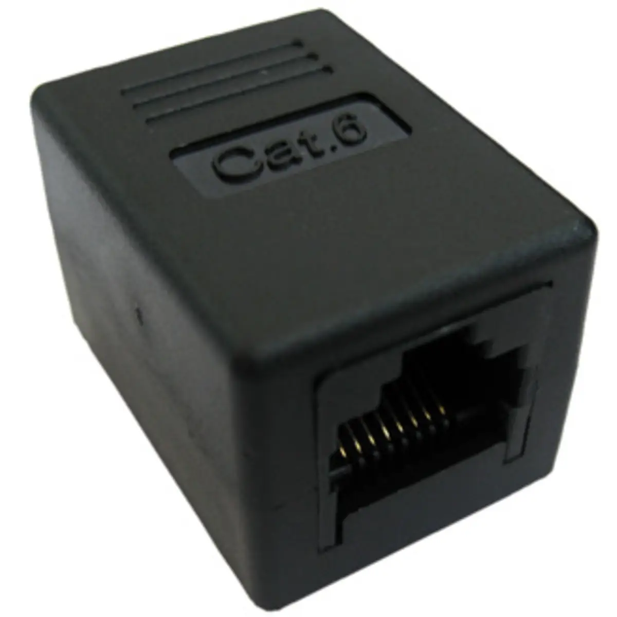 RJ-45 Kupplung ungeschirmt Cat.6 UTP schwarz