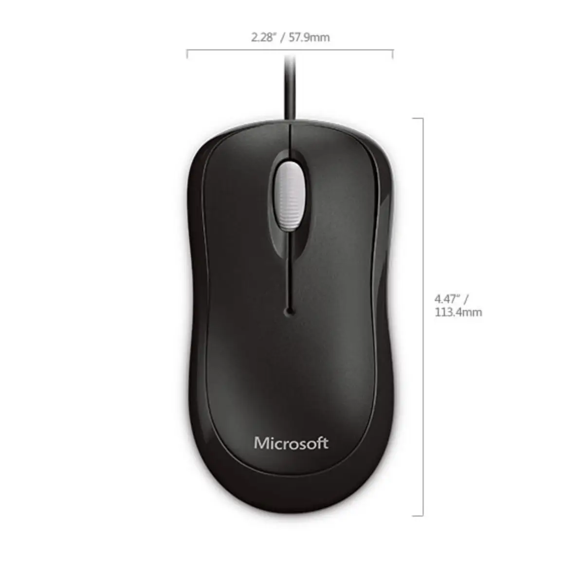 Basic Optical Mouse for Business PS/2/USB schwarz kabelgebunden