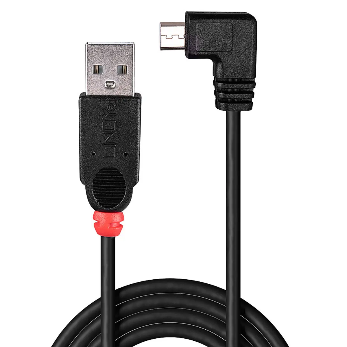 USB2.0 Anschlusskabel Typ A/Micro-B 90° gewinkelt 0,5m