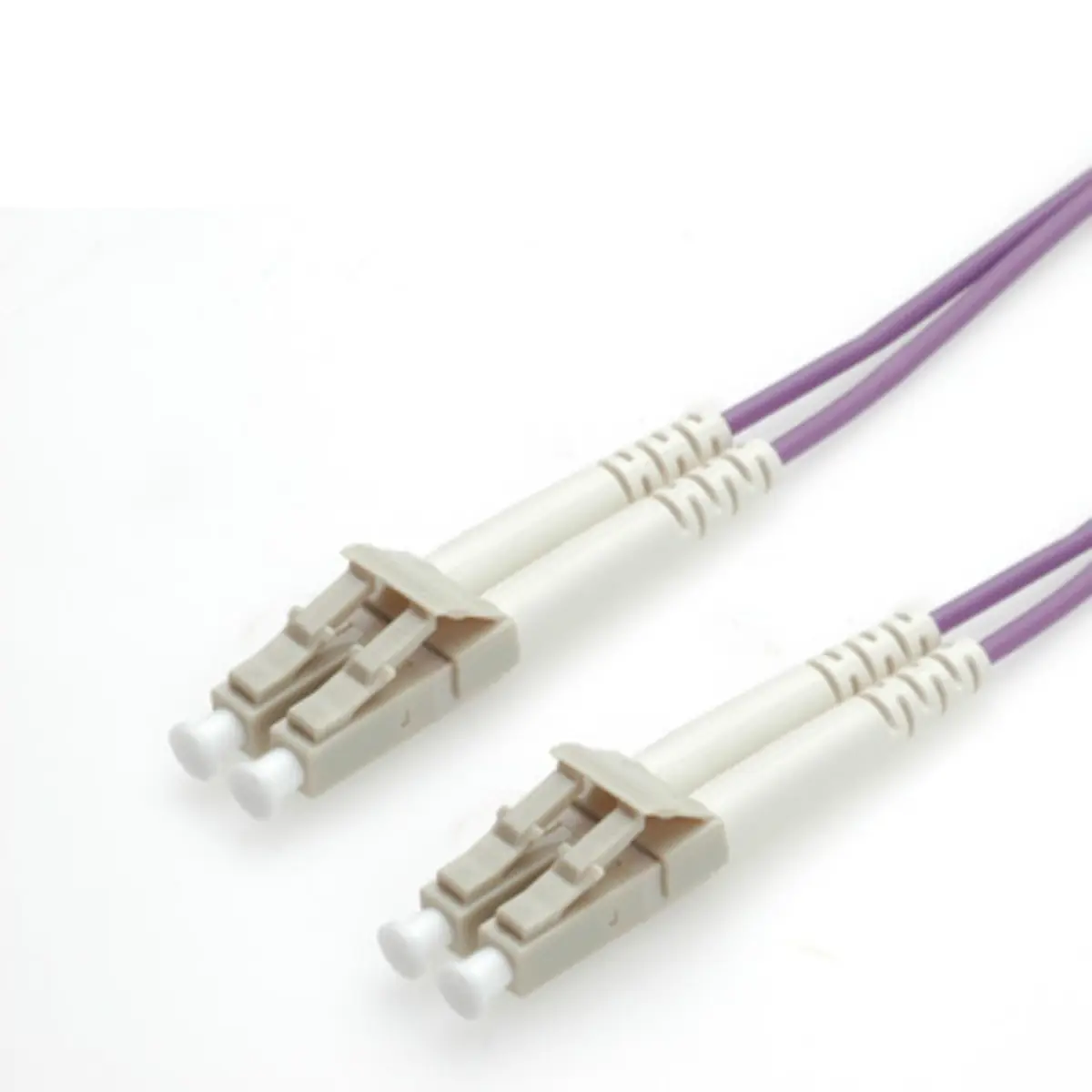 LWL-Duplexkabel 50/125µm OM4 LC/LC violett 1m