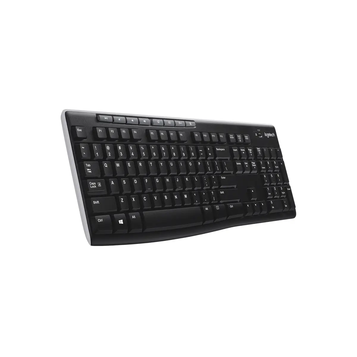 Tastatur K270 Wireless Keyboard USB schwarz Tastatur-Layout Deutsch kabellos