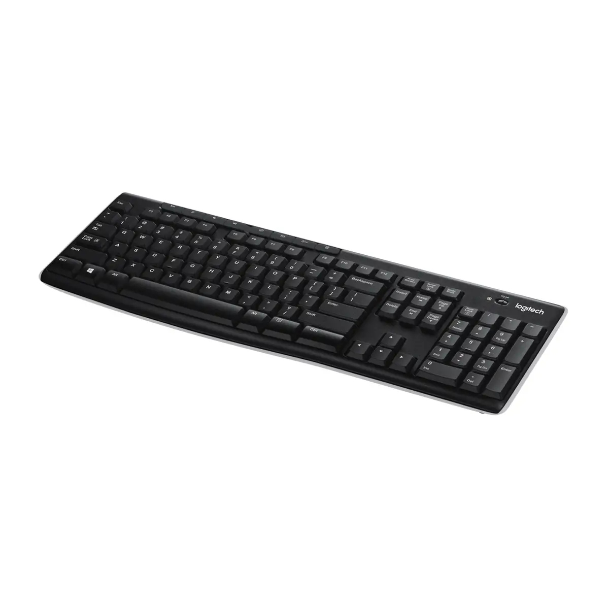 Tastatur K270 Wireless Keyboard USB schwarz Tastatur-Layout Deutsch kabellos