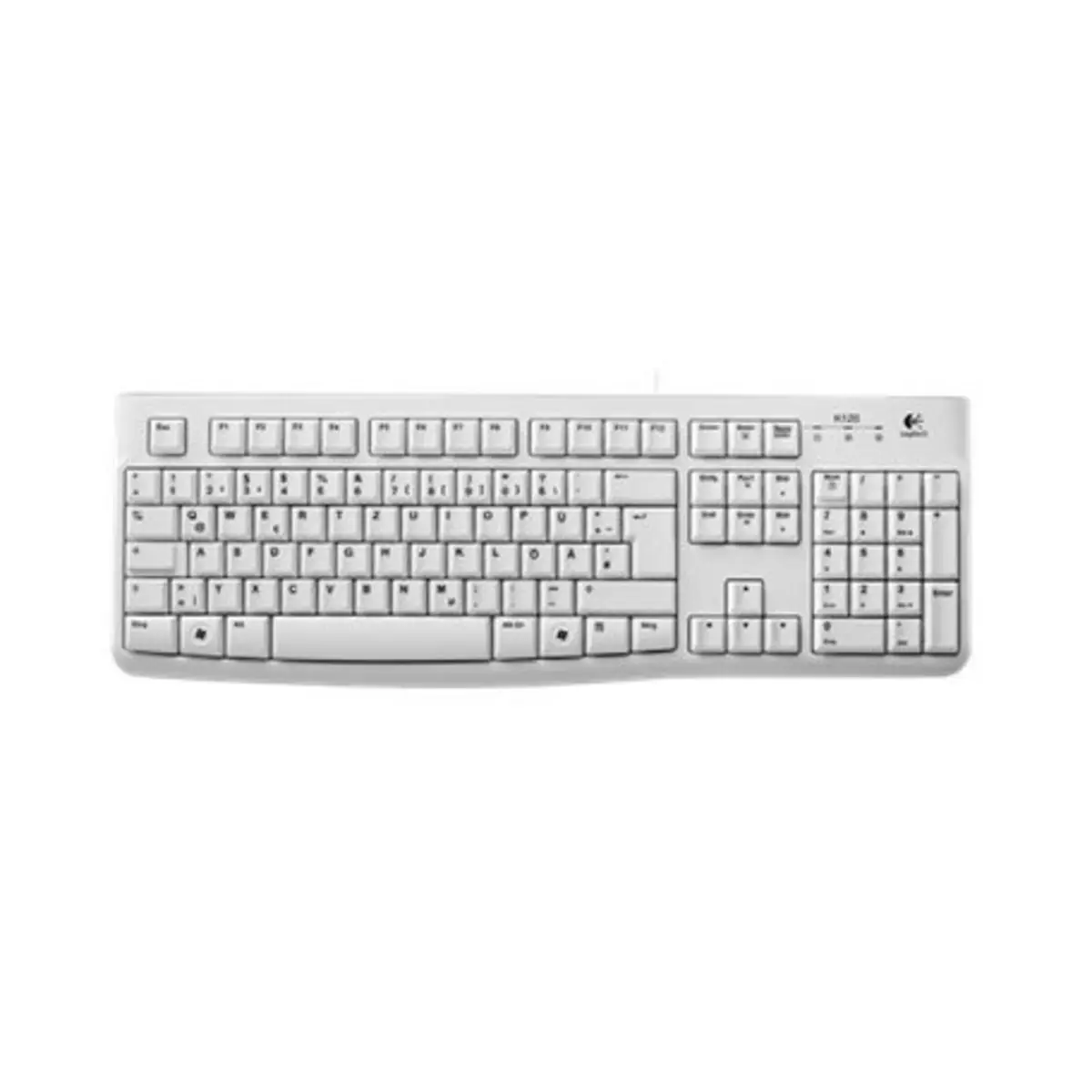 Tastatur K120 for Business USB weiß Tastatur-Layout Deutsch