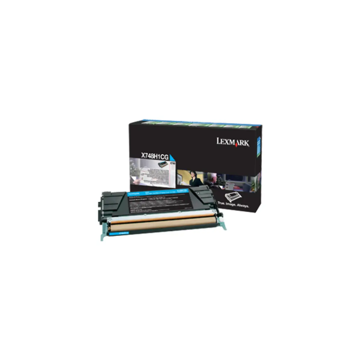 Toner X748H1CG ca. 10000 Seiten cyan