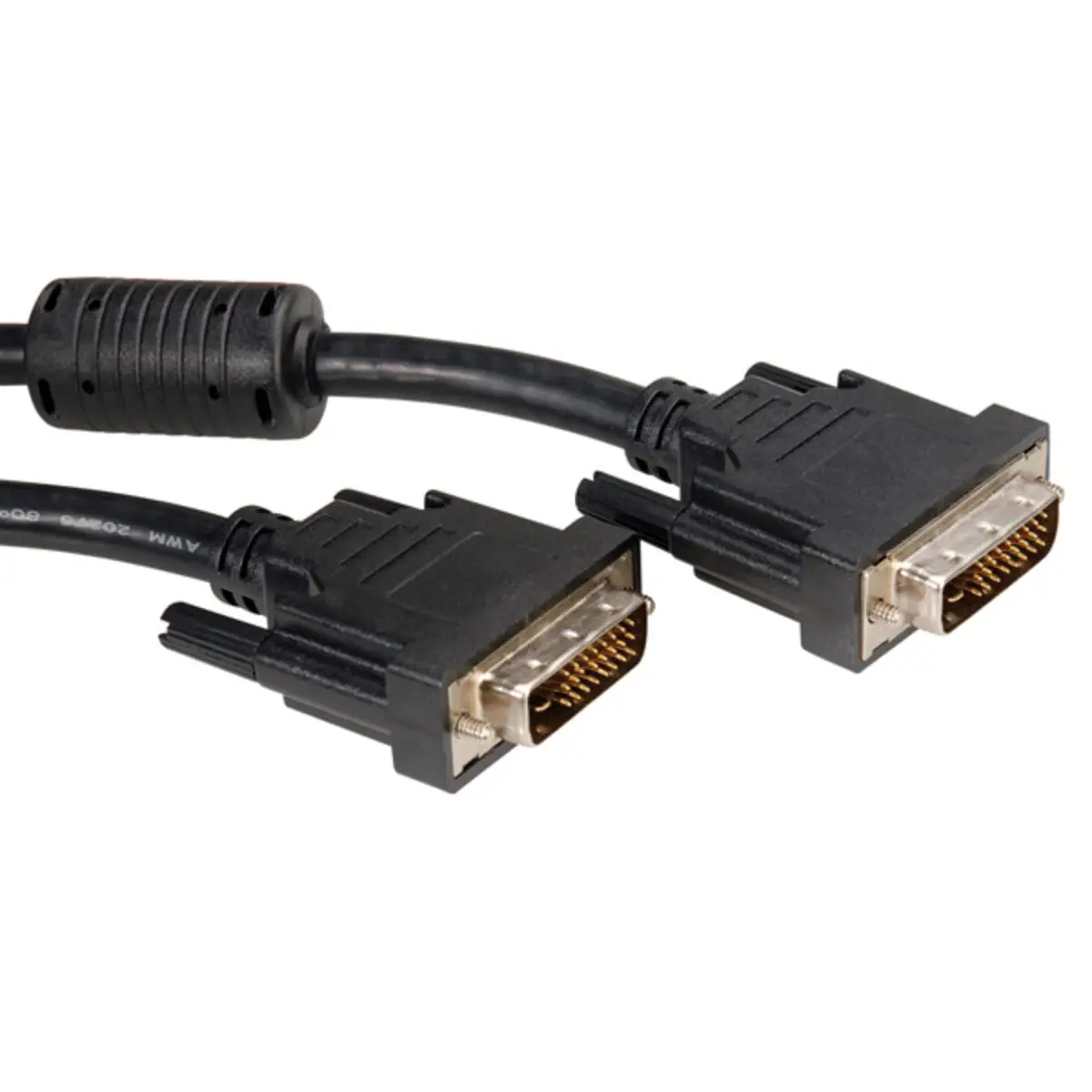 DVI-Anschlusskabel Stecker/Stecker schwarz 1m
