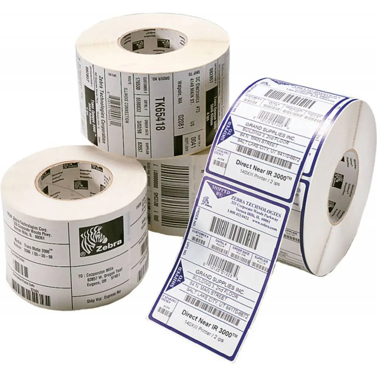 Z-Select 2000T, Etikettenrolle, Normalpapier, 102x76mm
