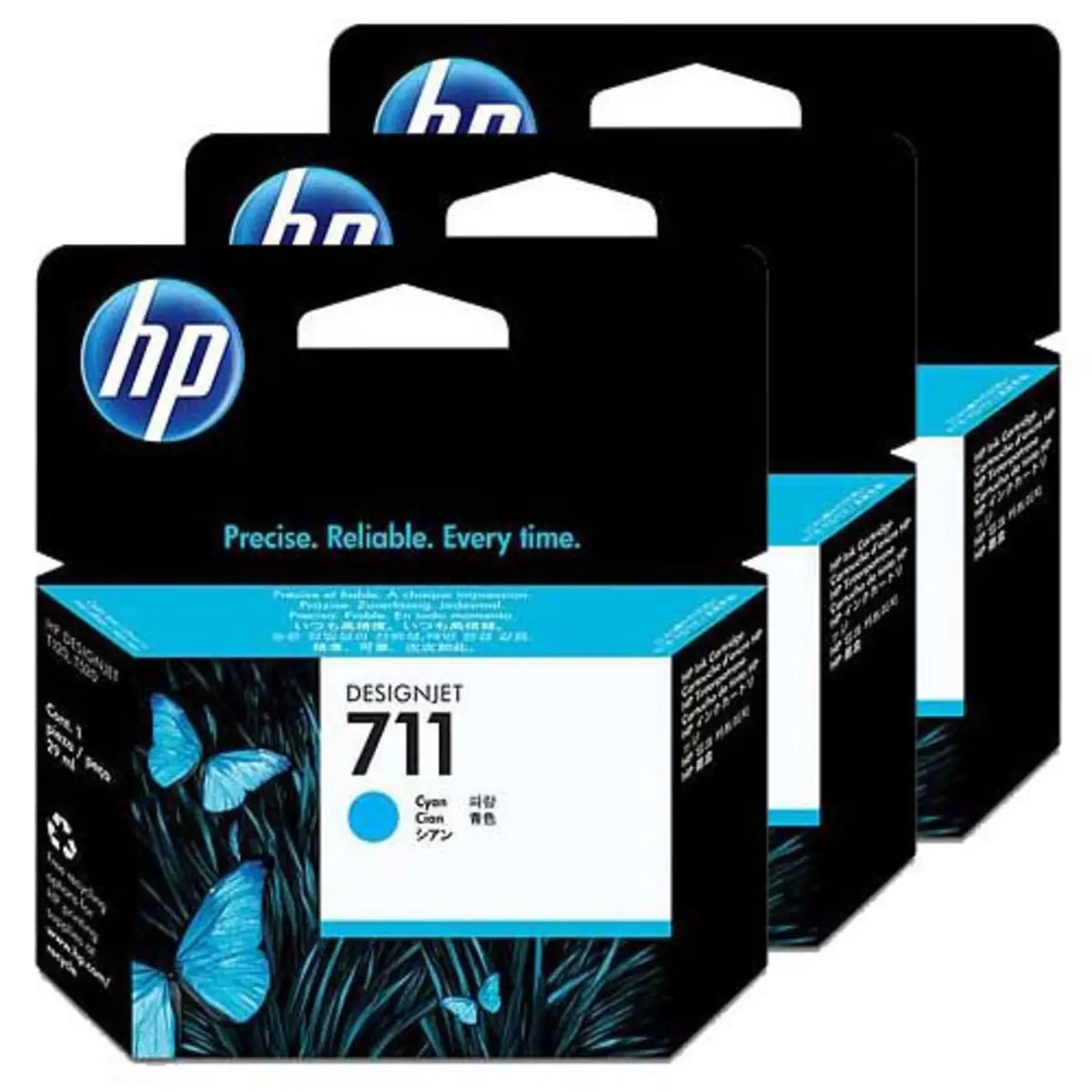 Tintenpatrone 711 cyan 3er Pack