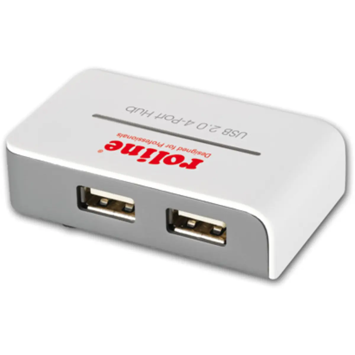 USB 2.0 Hub "Black and White" 4 Ports mit Netzteil