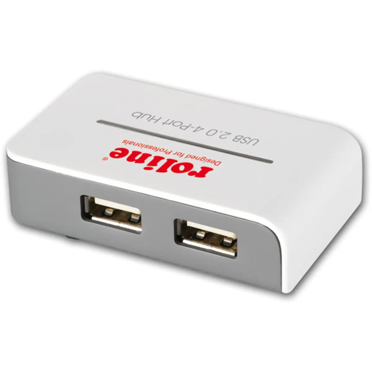 USB 2.0 Hub "Black and White" 4 Ports mit Netzteil