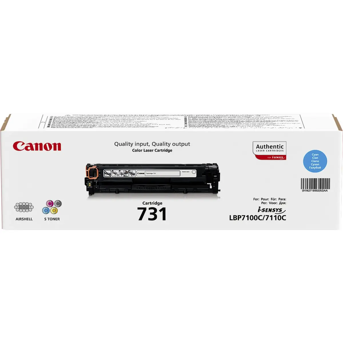 Toner 6271B002 ca. 1500 Seiten cyan