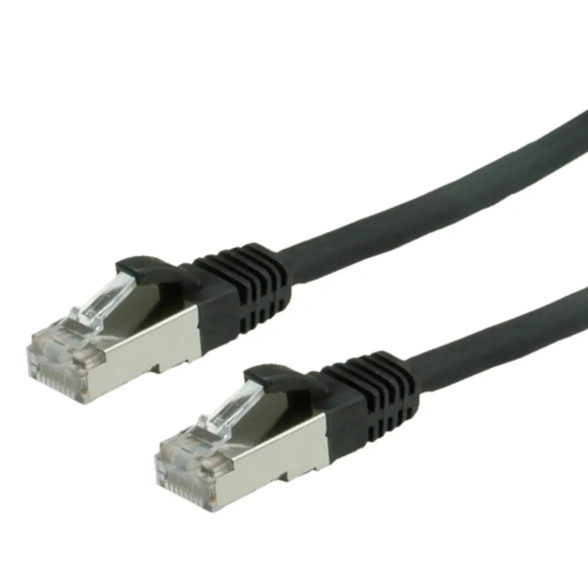 Patchkabel RJ-45 S/FTP Cat6 Schwarz 0,5m