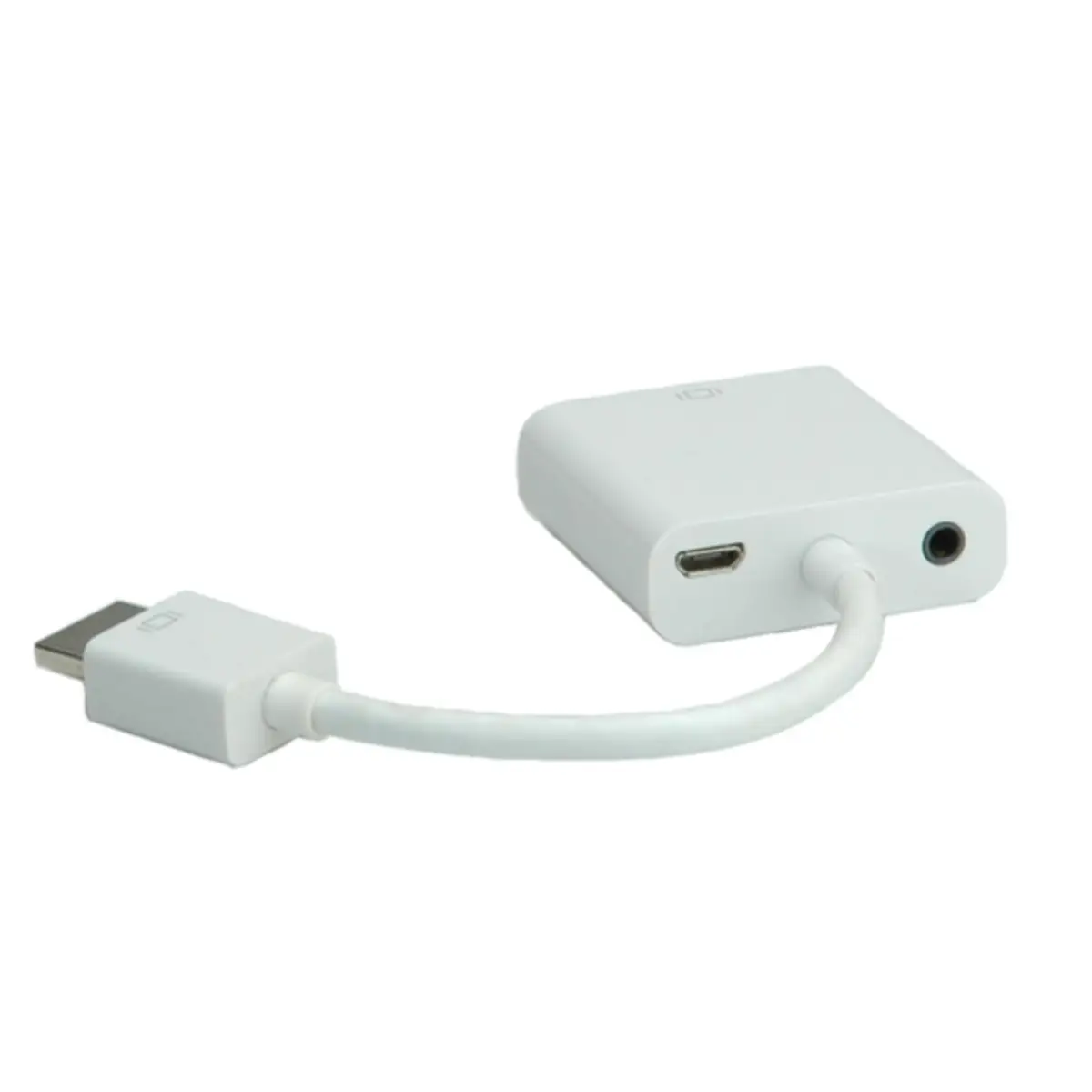 HDMI auf VGA Adapterkabel Stecker/Buchse Weiß 0 15m