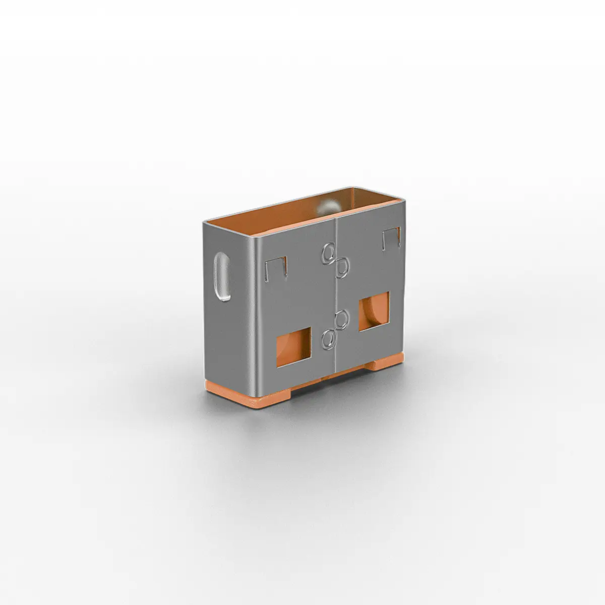 USB Port Schloss ohne Schlüssel: Code Orange