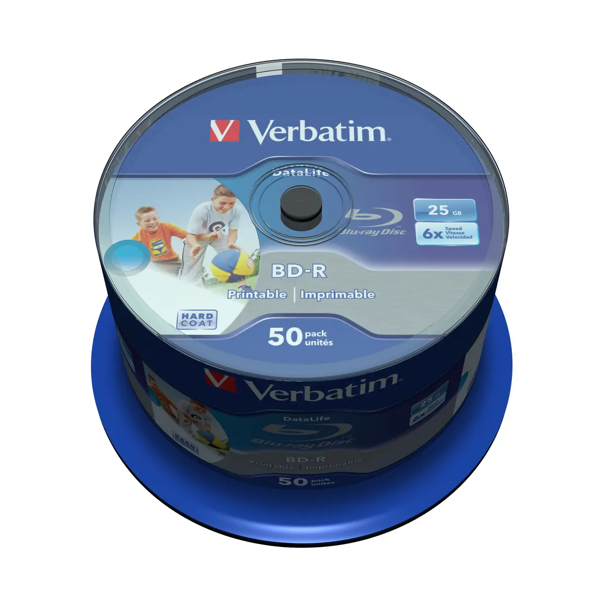 BD-R 25GB 6x 50er Speed Spindel Wide Inkjet printable