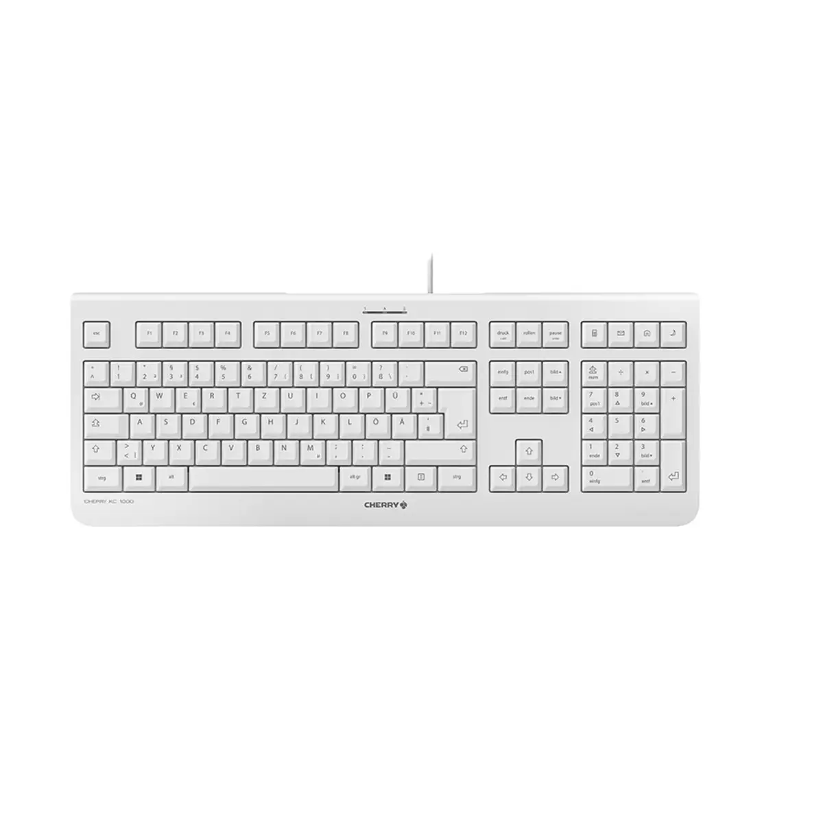 Tastatur KC 1000USB grau Tastatur-Layout Deutsch