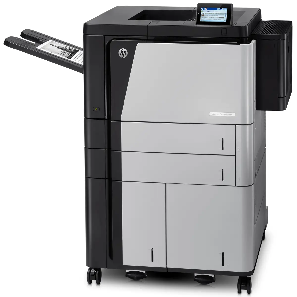 LaserJet Enterprise M806x+, Laser printer, 56ppm, 1200x1200dpi, USB2.0/Fast Ethernet/WLAN 802.11b/g, Duplex, 600 Sheet paper feeder, Formats: A3/A4/Legal/A5/B5/A3/B4/, 1 Year Manufacturer Warranty, incl. UHG