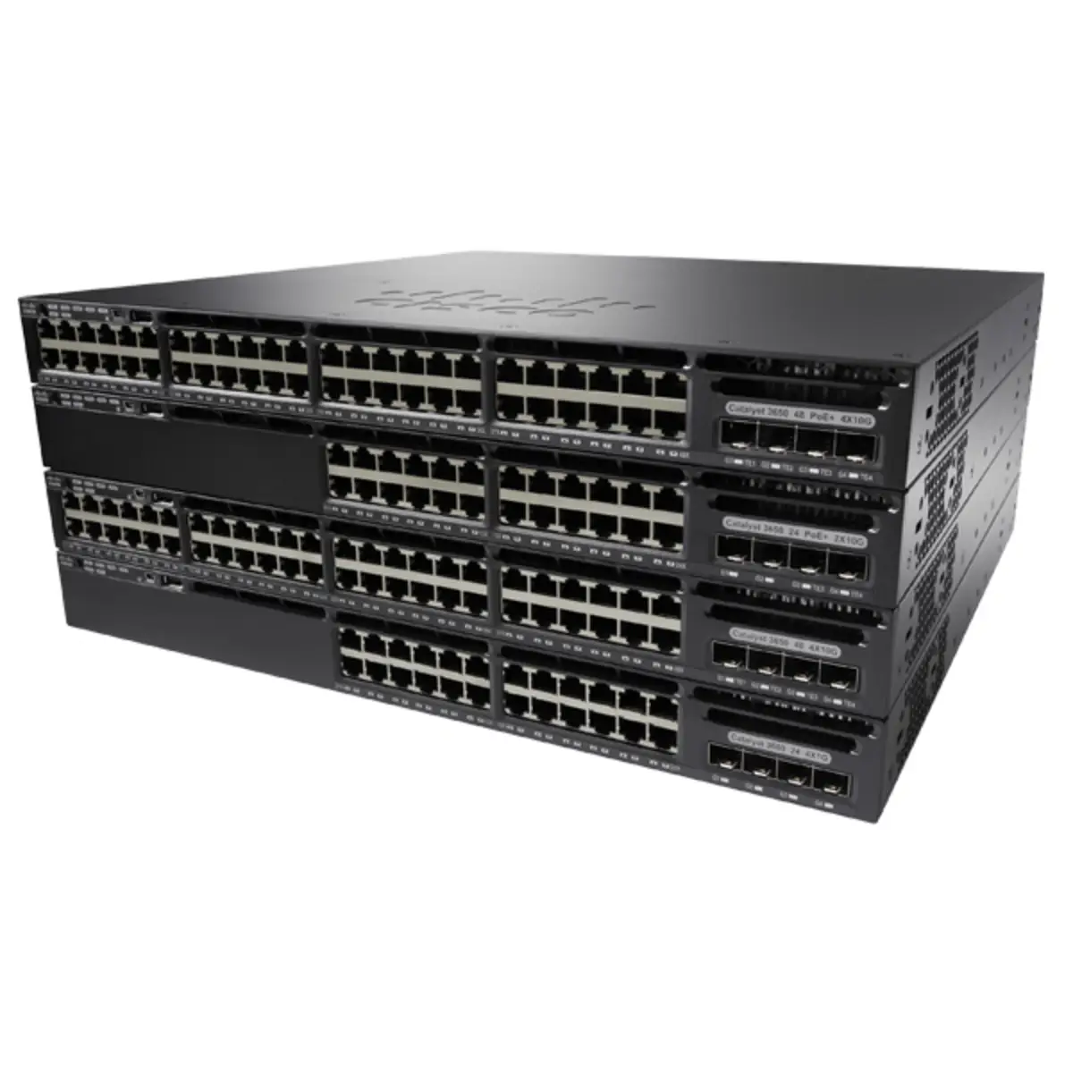 Catalyst 3650 Switch managed 48x10/100/1000 +2xGigabit SFP+ Desktop an Rack montierbar