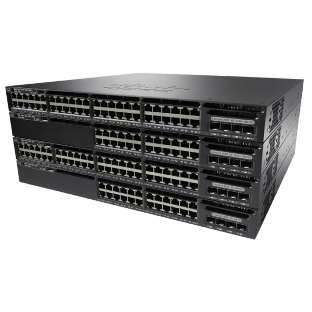 Catalyst 3650 Switch managed 48x10/100/1000 (PoE+) +4xGigabit SFP+ Desktop an Rack montierbar PoE+