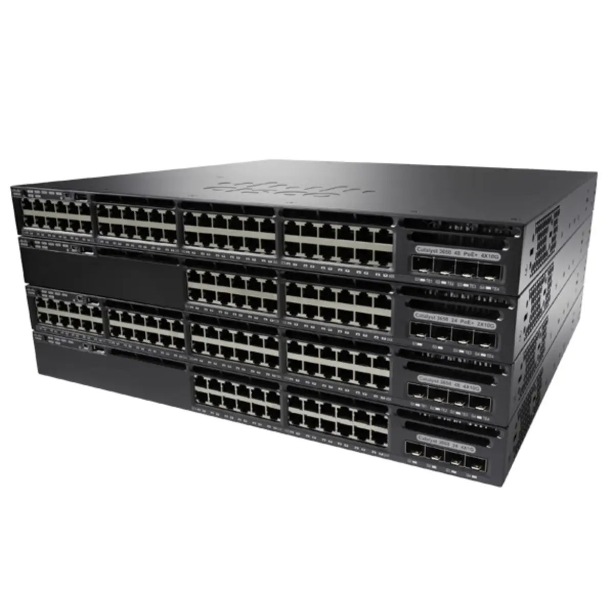 Catalyst 3650 Switch managed 24x10/100/1000 (PoE+) +4xSFP Desktop an Rack montierbar PoE+