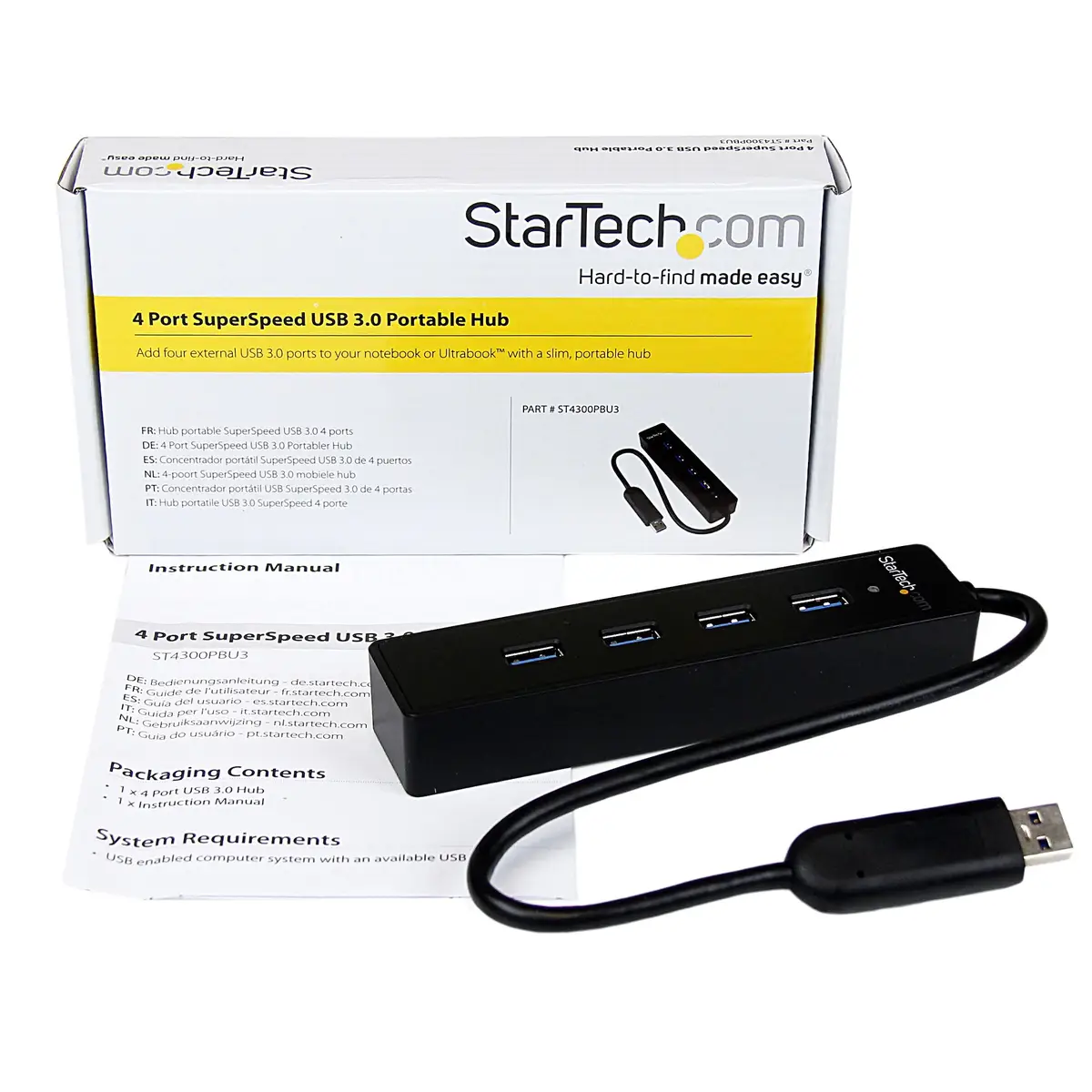 4-port USB 3.0 Superspeed Hub