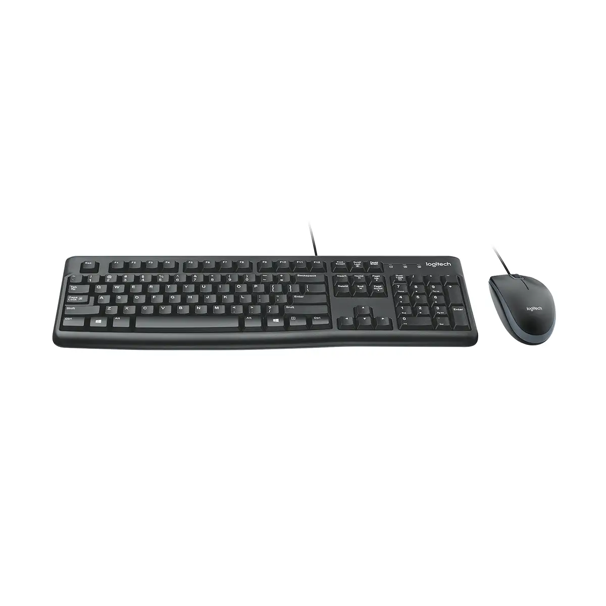 MK120 Desktop keyboard/Mouse-Set black Layout UK english