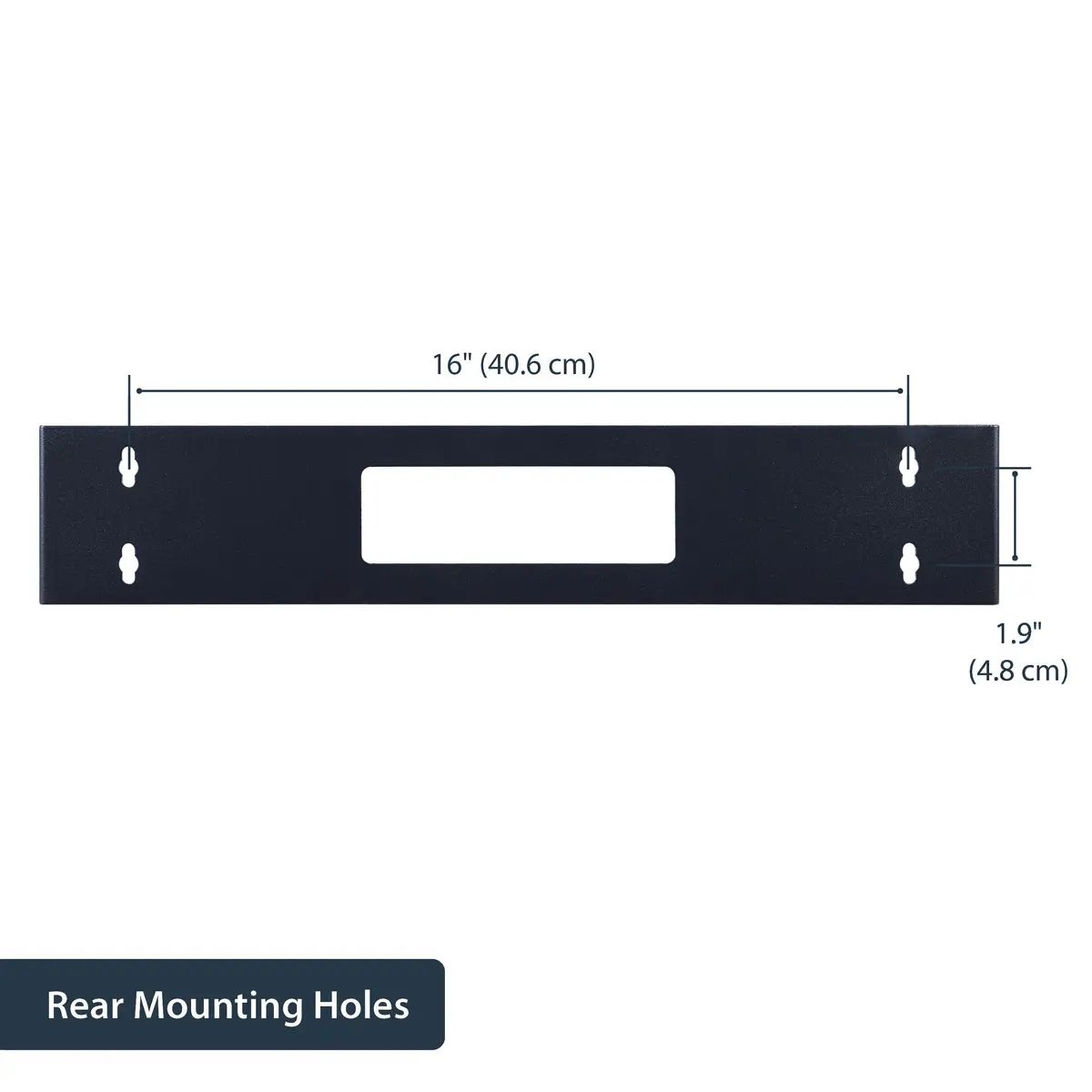2 HE 19" Patchpanel Halteung mit Scharnier zur Wandmontage