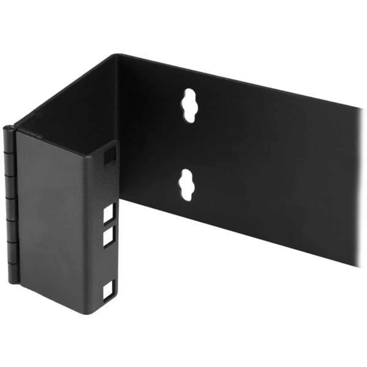 2 HE 19" Patchpanel Halteung mit Scharnier zur Wandmontage