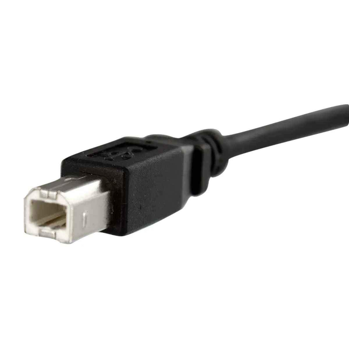 USB Kabel USB-B/USB-B Stecker/Buchse Schwarz 0,30m