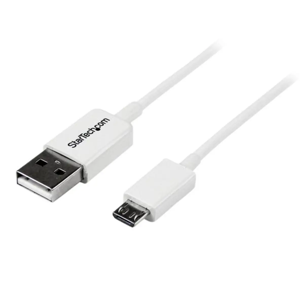 USB 2.0 Kabel A/Micro B Stecker/Stecker weiß 0,5m