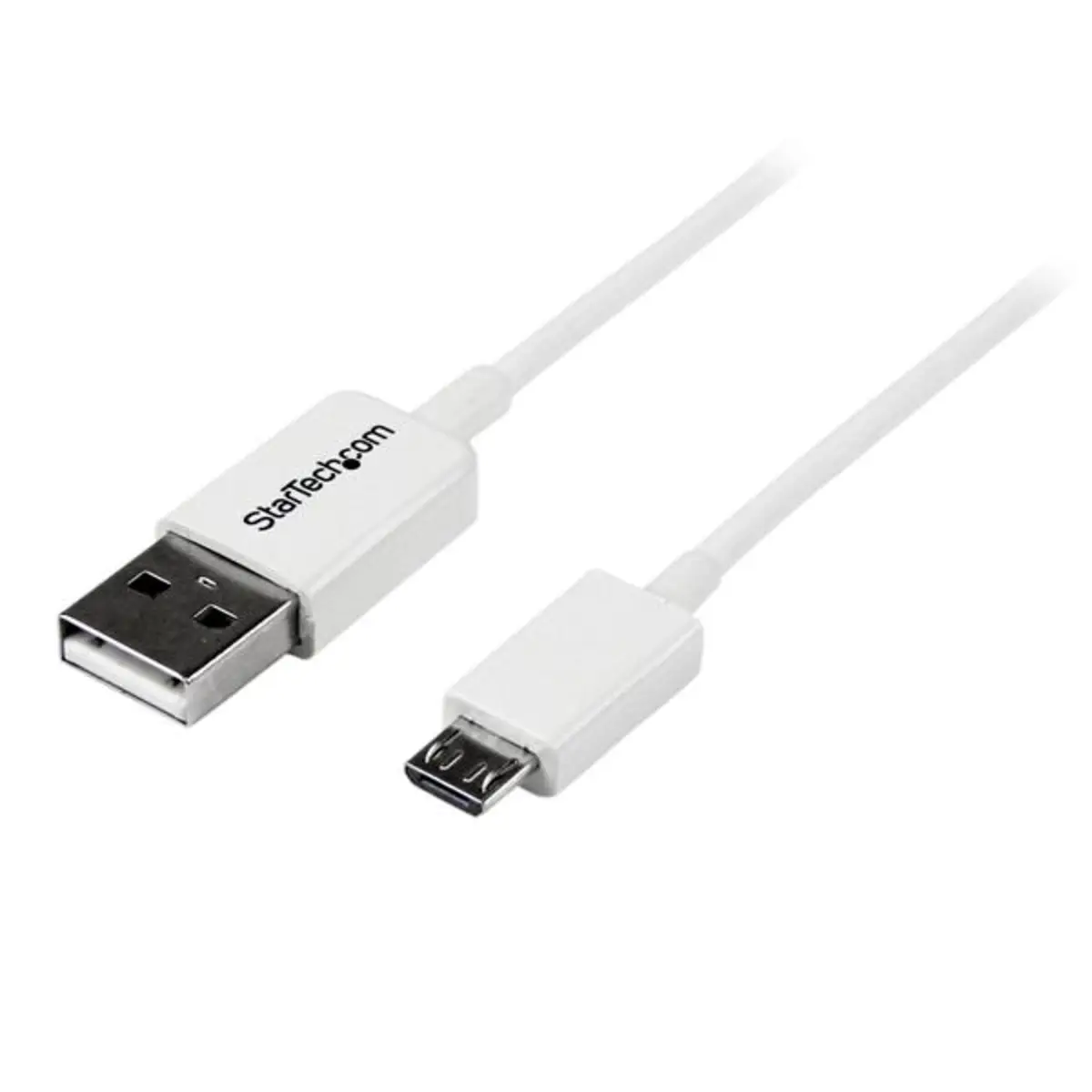 USB 2.0 Kabel A/Micro B Stecker/Stecker weiß 1m