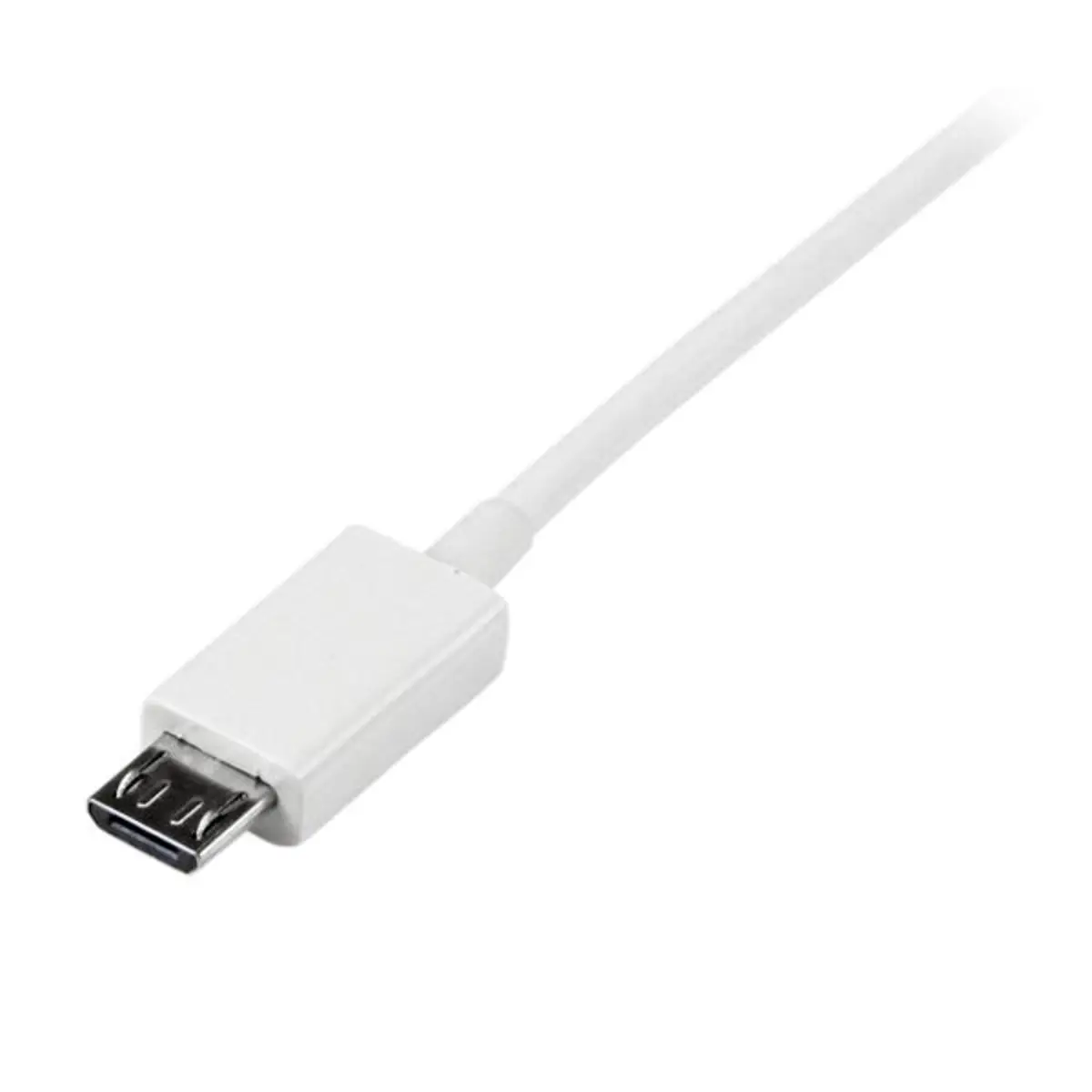 USB 2.0 Kabel A/Micro B Stecker/Stecker weiß 1m
