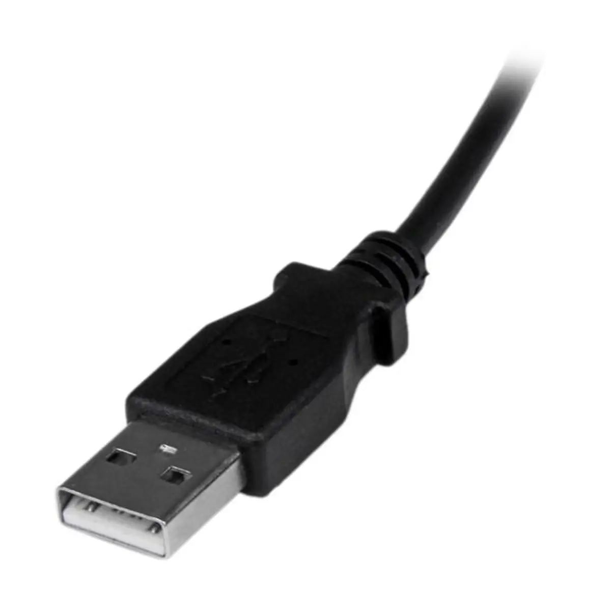 USB 2.0 Kabel A/Micro B Stecker/90 Grad Stecker schwarz 2m