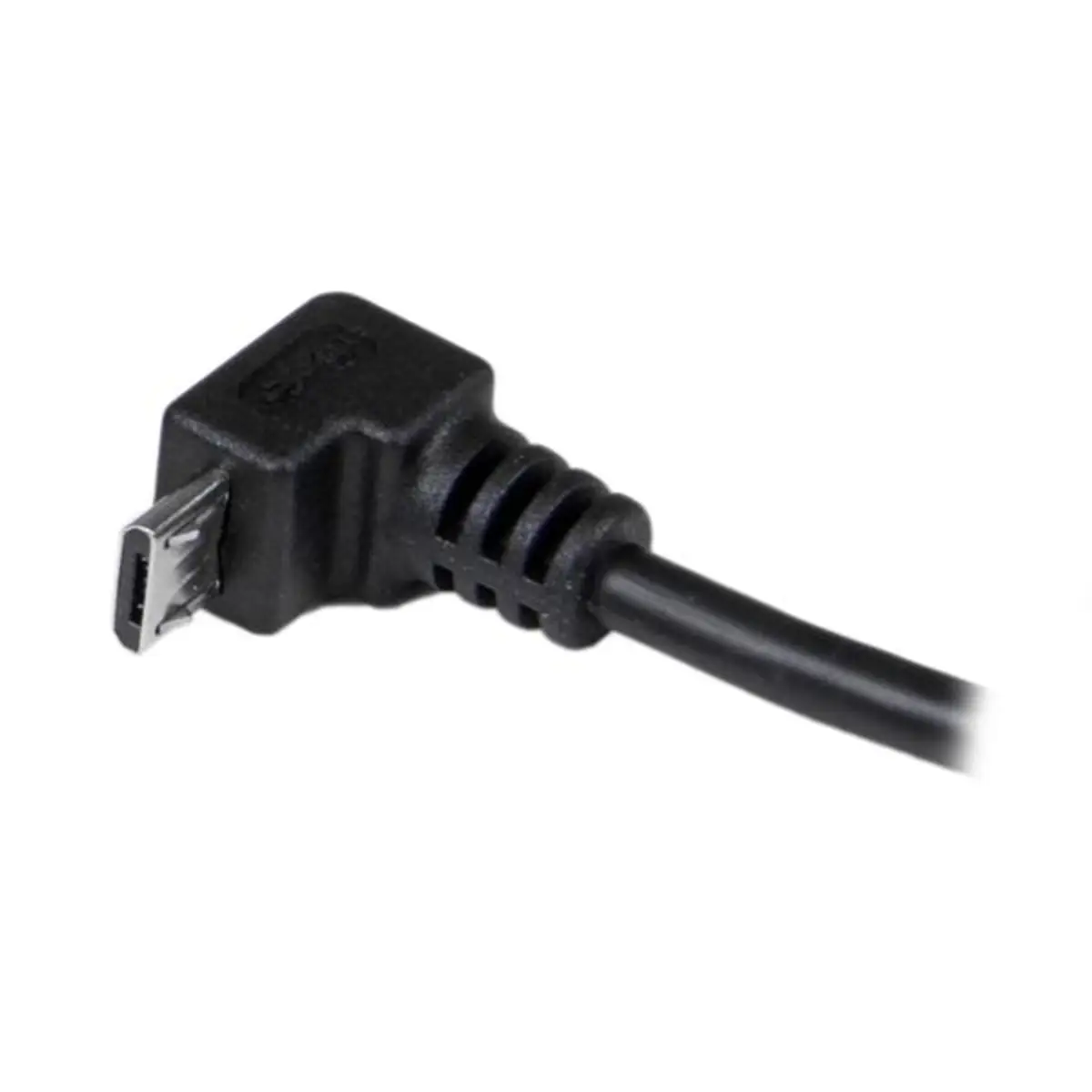USB 2.0 Kabel A/Micro B Stecker/90 Grad Stecker schwarz 2m