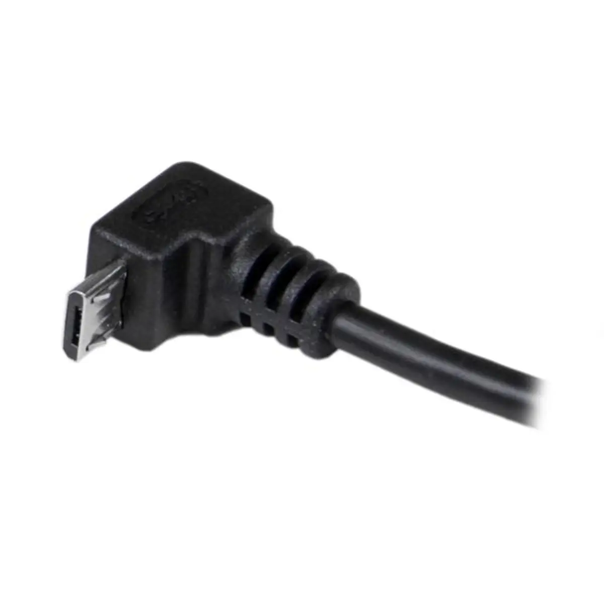 USB 2.0 Kabel A/Micro B Stecker/90 Grad Stecker schwarz 2m