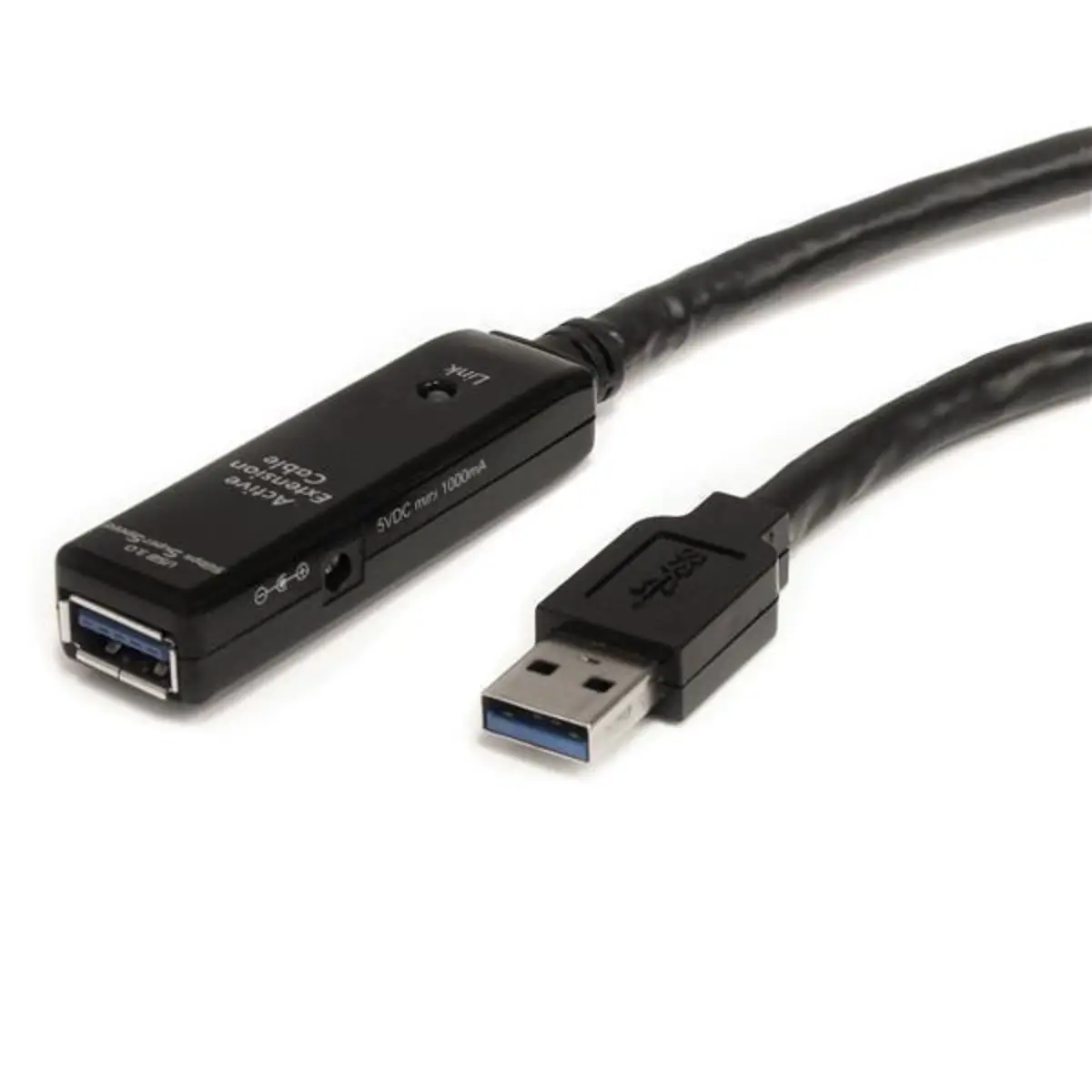 StarTech activees USB 3.0 extensionscable A/A plug/socket black 5m